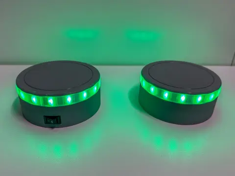 3D-printede pukker med lys